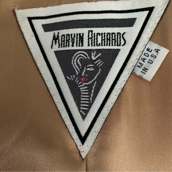 Marvin Richards Maxi Double Breasted Camel Hair Silk Lined Trench Coat. Size: 10 - Picture 6 of 12